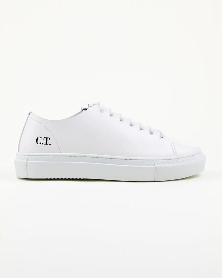 SNEAKERS OMERO ELEGANTE IN PELLE BIANCA
