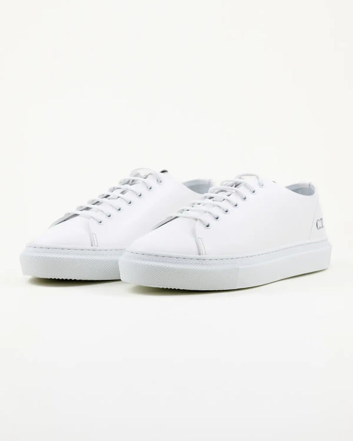 SNEAKERS OMERO ELEGANTE IN PELLE BIANCA