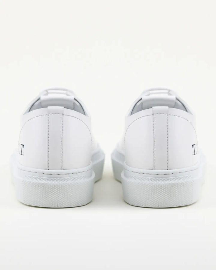 SNEAKERS OMERO ELEGANTE IN PELLE BIANCA