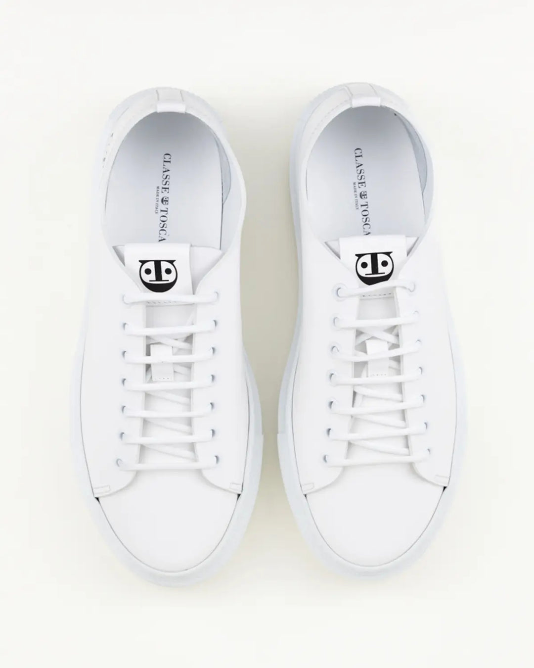 SNEAKERS OMERO ELEGANTE IN PELLE BIANCA