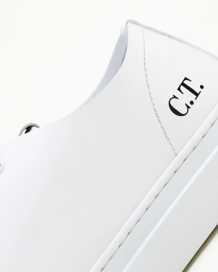 SNEAKERS OMERO ELEGANTE IN PELLE BIANCA