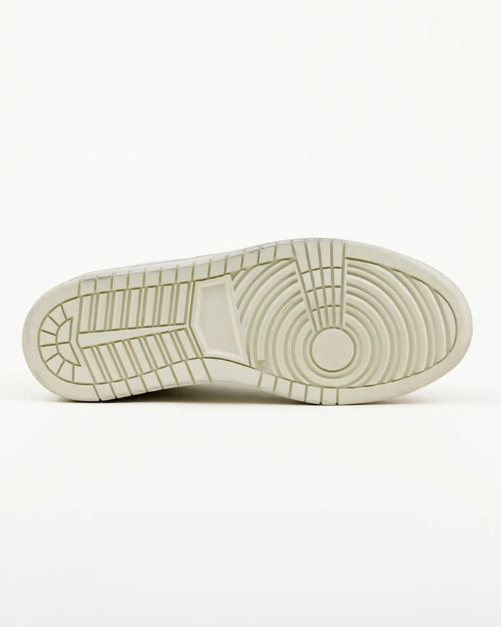 SNEAKERS NICO TOMAIA BIANCA, CROSTA VINTAGE ED INSERTO ARGENTO
