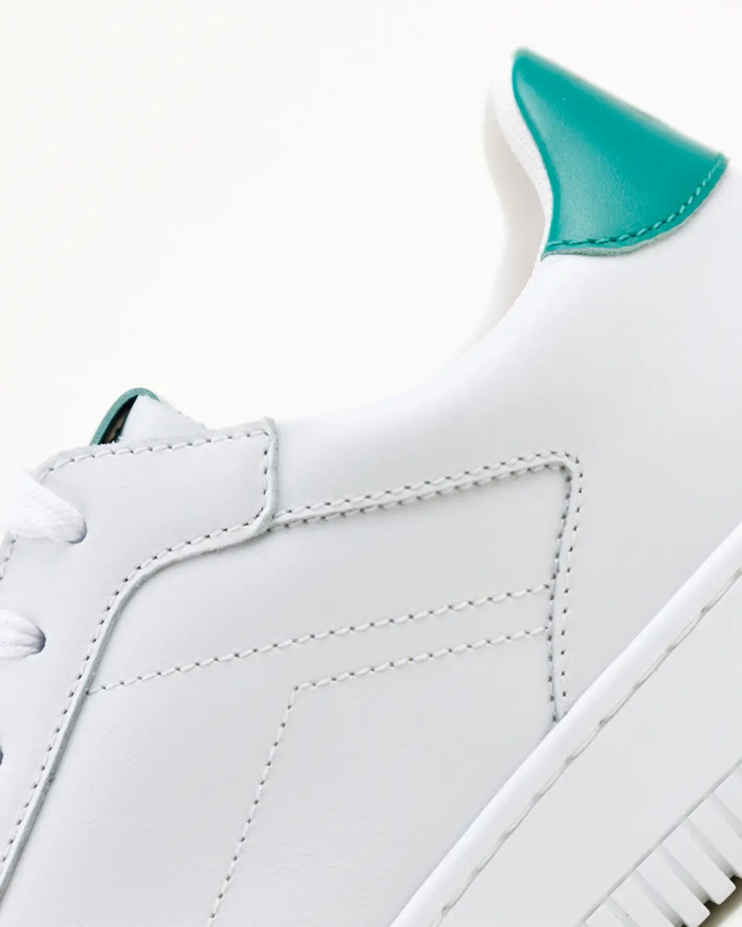 SNEAKERS MARIO TOMAIA BIANCA CON INSERTI VERDI