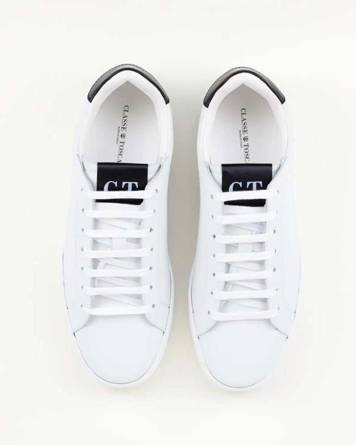 SNEAKERS MARIO TOMAIA BIANCA CON INSERTI NERI