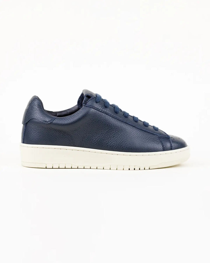 SNEAKERS GINA TOMAIA PELLE CON FINISSIMA GRANA DI COLORE BLU