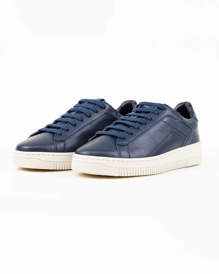 SNEAKERS MATILDE TOMAIA PELLE CON FINISSIMA GRANA DI COLORE BLU