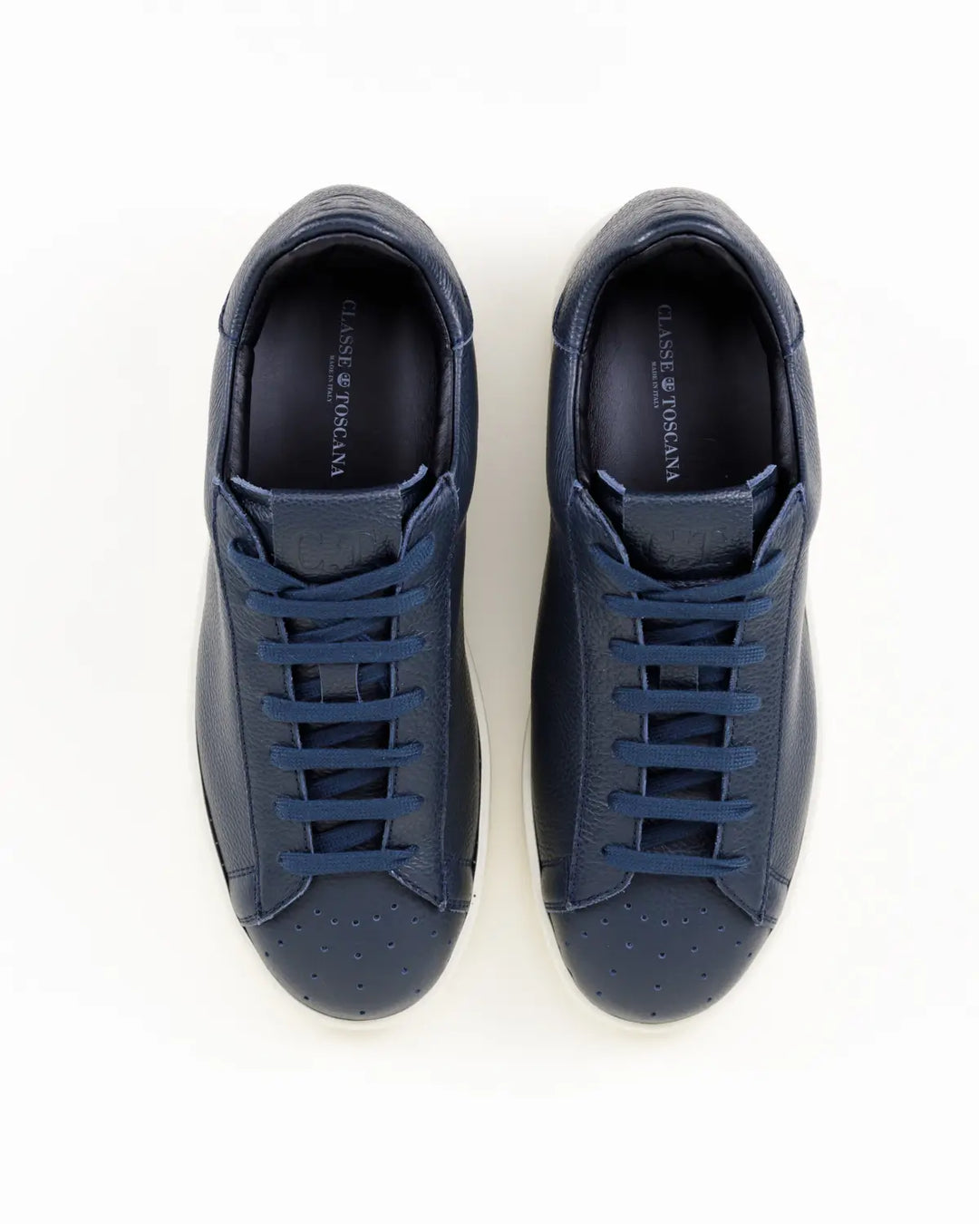 SNEAKERS DINO TOMAIA PELLE CON FINISSIMA GRANA DI COLORE BLU