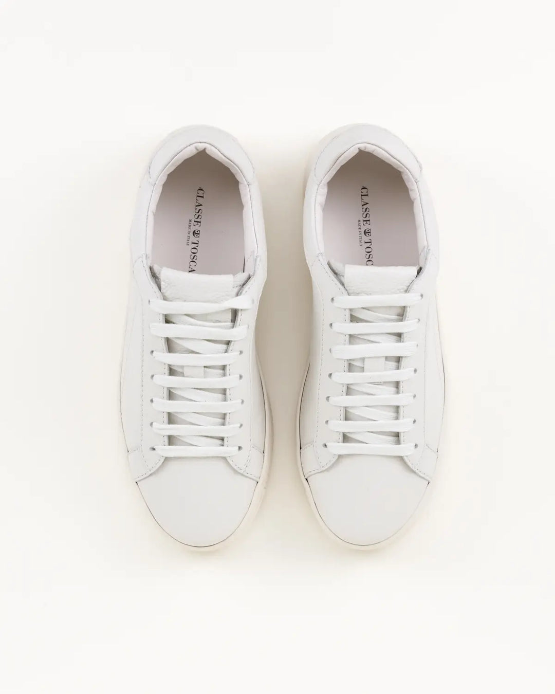 SNEAKERS MATILDE TOMAIA PELLE CON FINISSIMA GRANA DI COLORE LATTE