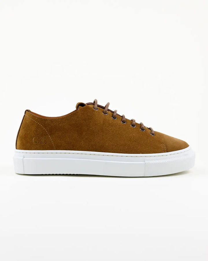 SNEAKERS OMERO ELEGANTE IN CROSTA TABACCO