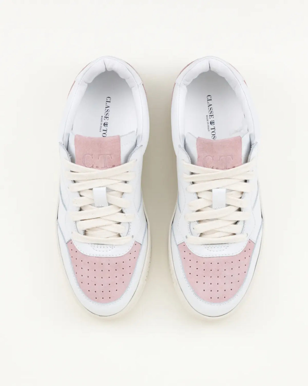 SNEAKERS GRAZIA TOMAIA BIANCA CON INSERTI CROSTA CIPRIA