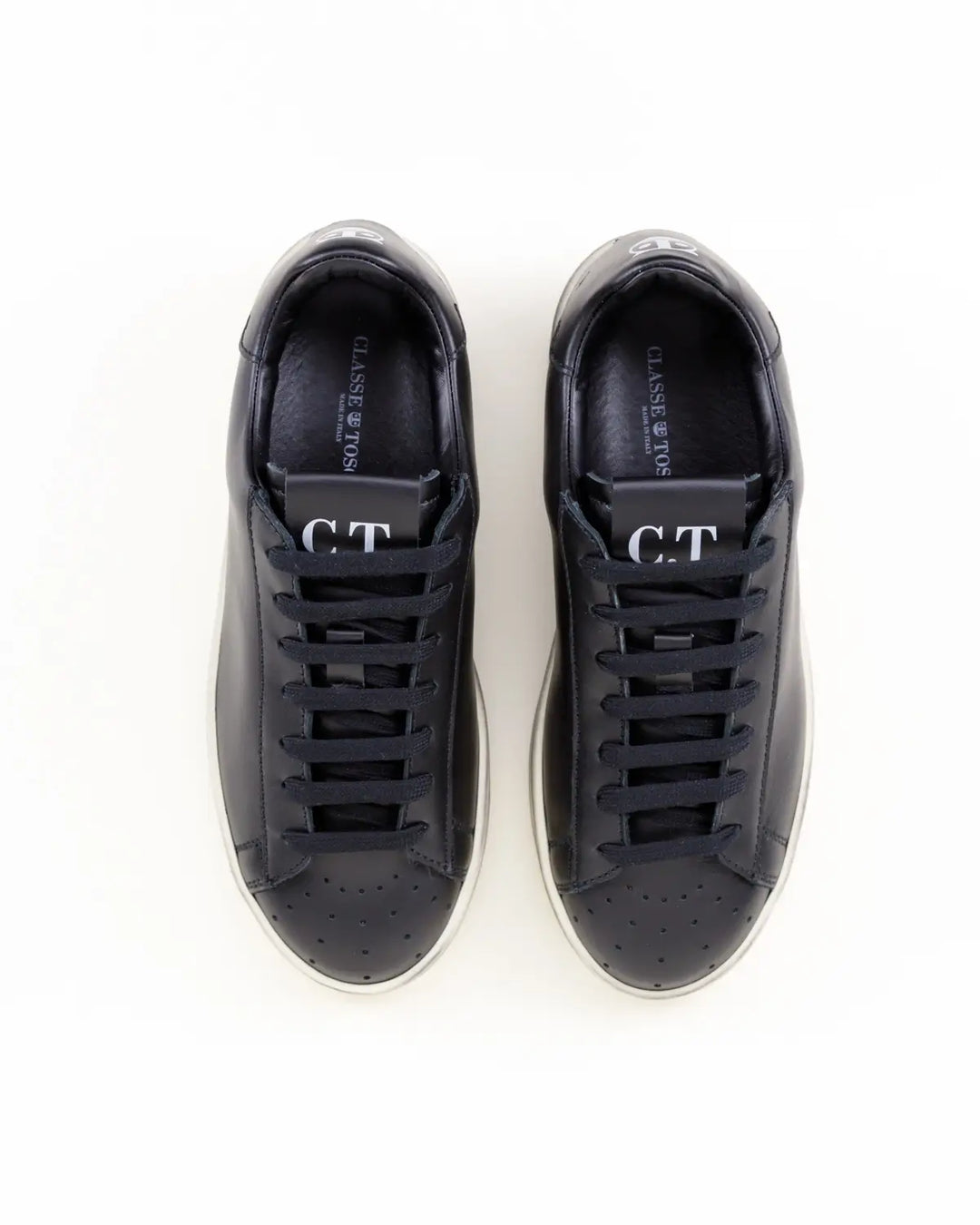 SNEAKERS GINA TOMAIA PELLE VITELLO COLORE NERO