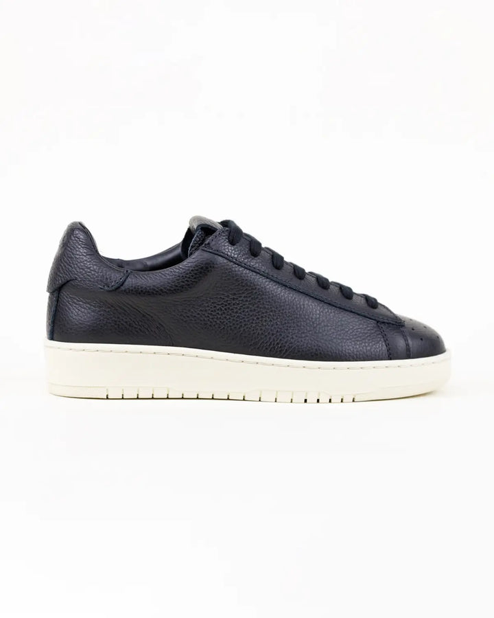 SNEAKERS GINA TOMAIA PELLE CON FINISSIMA GRANA DI COLORE NERO