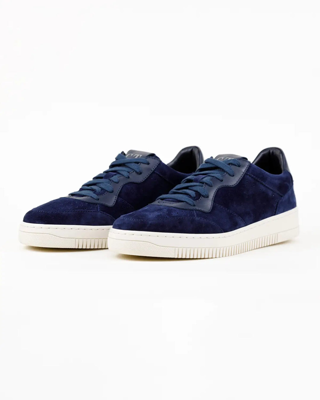 SNEAKERS PAOLO TOMAIA IN CROSTA COLORE BLU CON RIPORTI IN PELLE